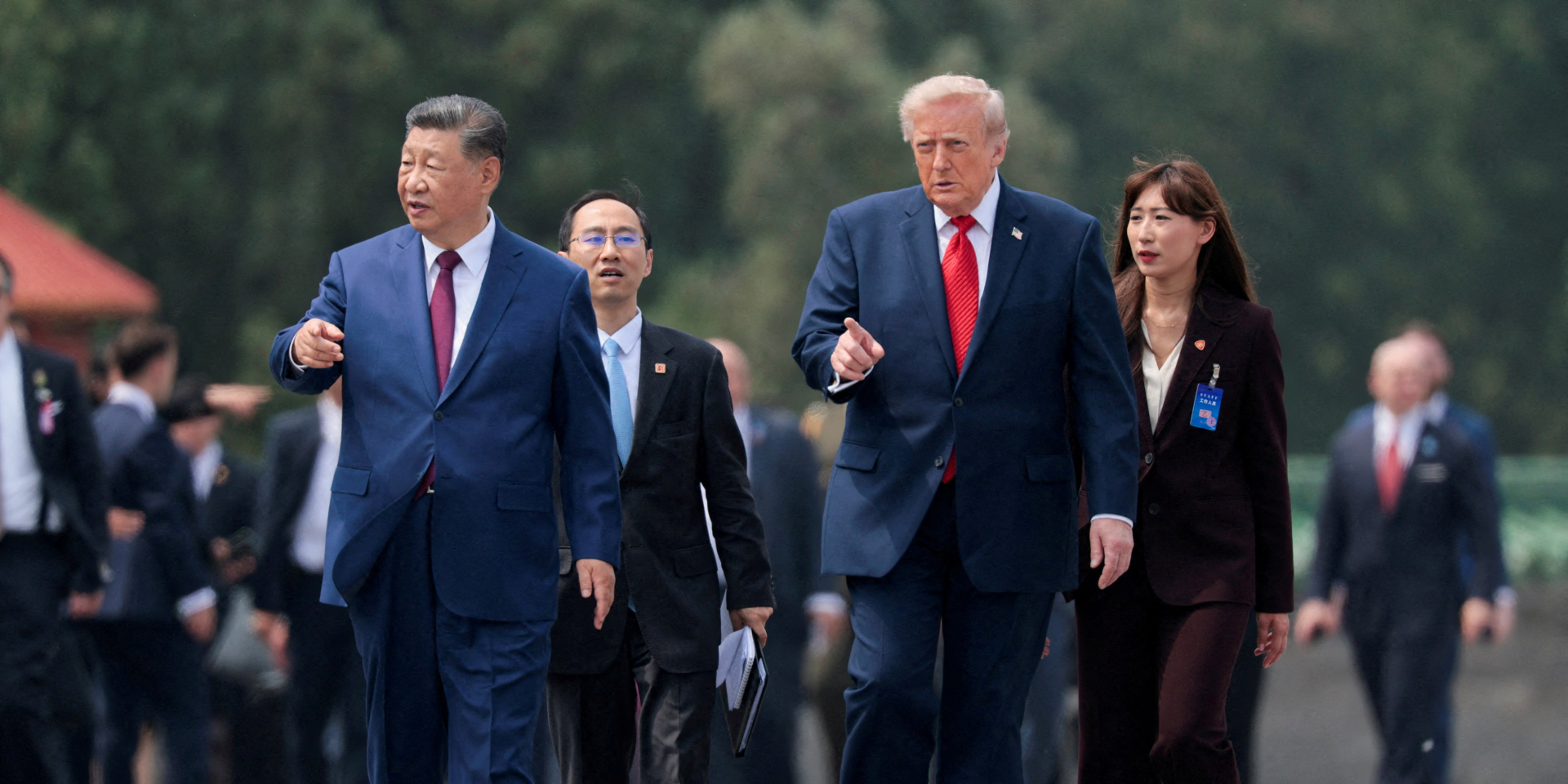 Президент США Дональд Трамп и&nbsp;лидер Китая Си&nbsp;Цзиньпин в&nbsp;Пекине. Китай, 14&nbsp;мая 2026 года (Фото: REUTERS/Evan Vucci)