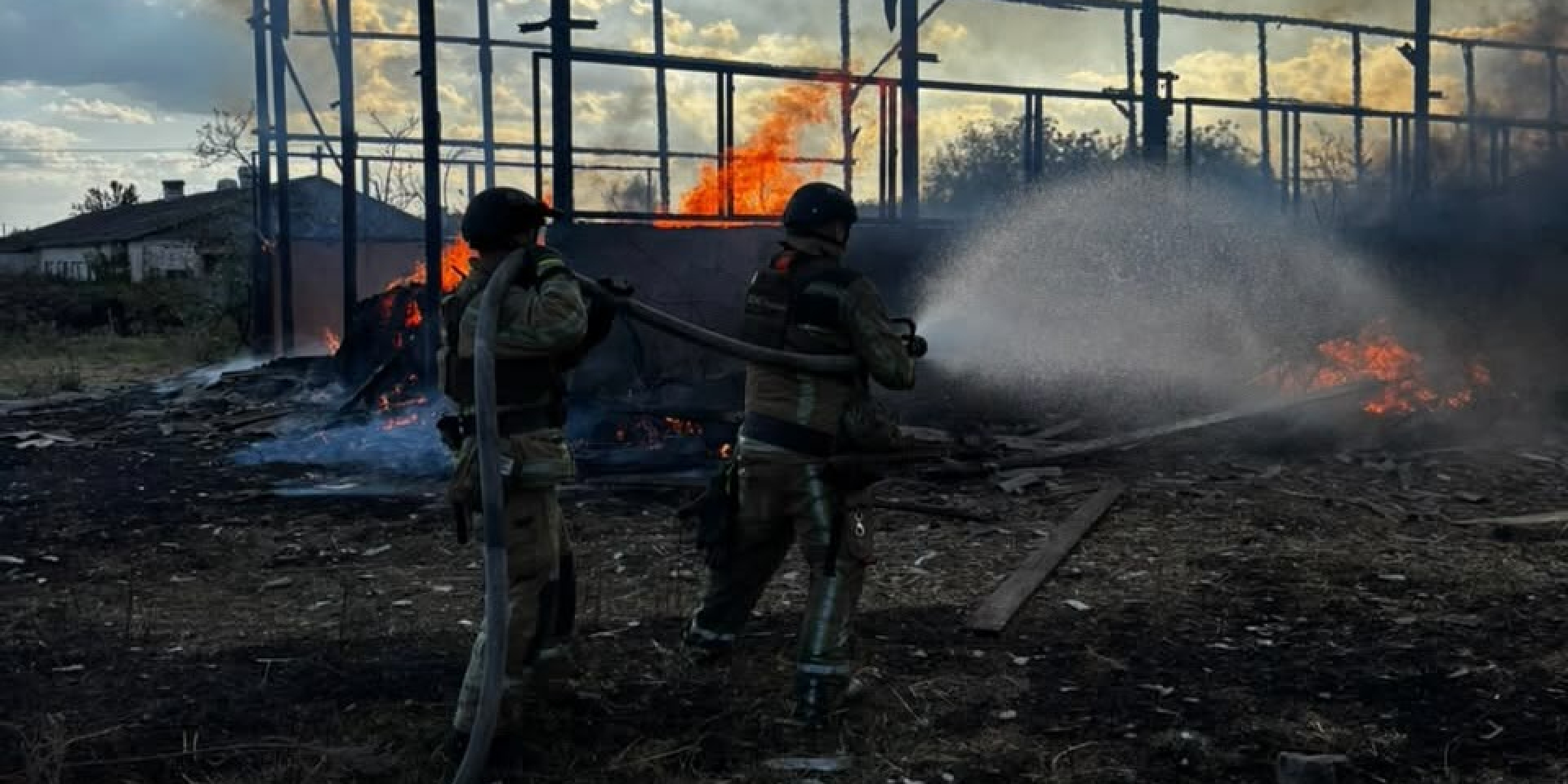 Aftermath of a Russian airstrike on Chernihiv Oblast, September 21, 2026 (Photo: Ukrainian State Emergency Service)