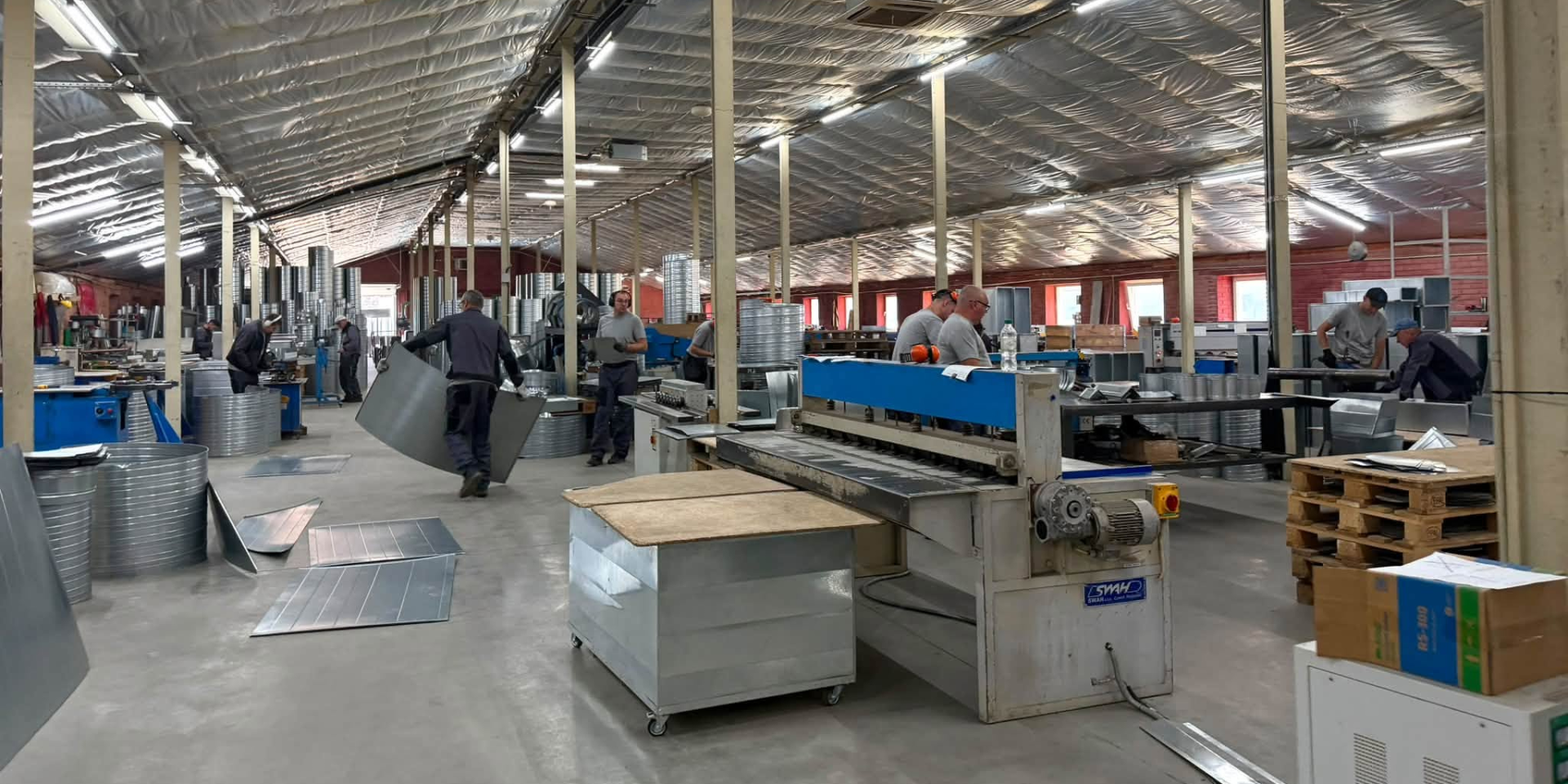 Production capacity of the Lviv Ventilation Plant (Photo: Dmytro Kysylevskyy's Facebook page)