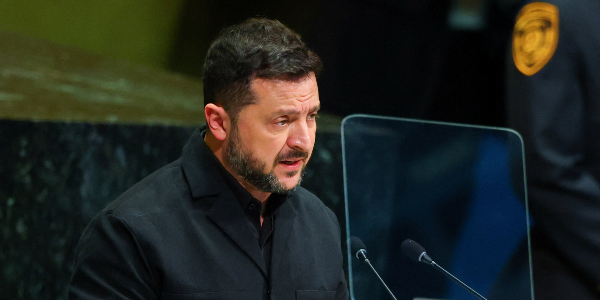 Ukrainian President Volodymyr Zelenskyy addresses the 81st session of the U.N. General Assembly in New York (Photo: REUTERS/MIKE SEGAR)