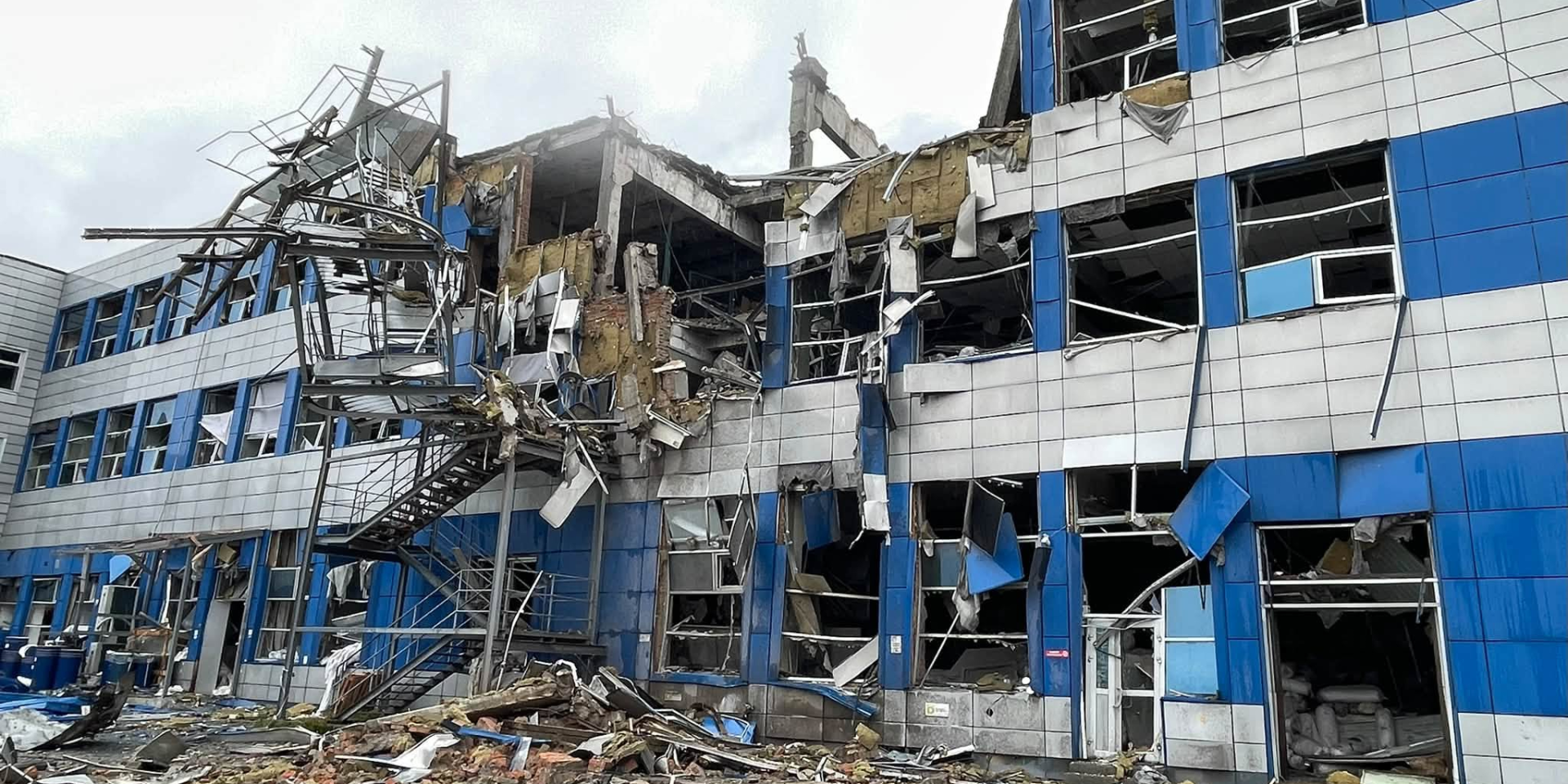 Russia attacked a production facility of the Textile-Kontakt group of companies. (Photo: Facebook Oleksandr Sokolovskyi)