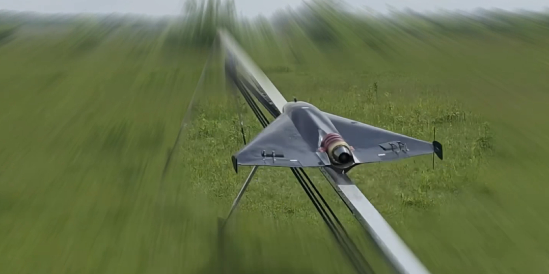 Footage of the launch of one of Ukraine’s new interceptor drones designed to counter jet-powered Shahed drones (Photo: Ukraine’s SBU Security Service / Volodymyr Zelenskyy)