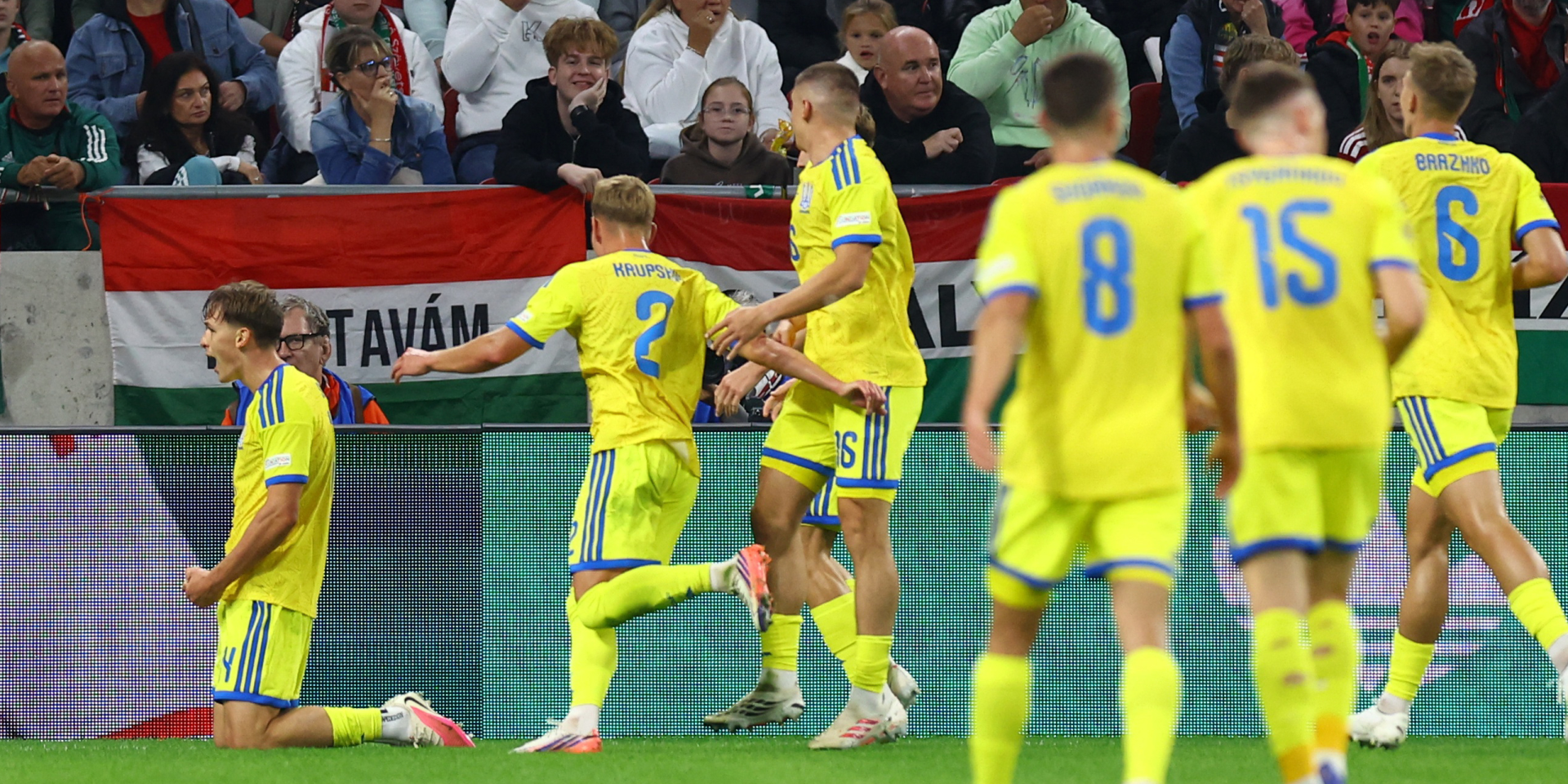 Сборная Украины обыграла Венгрию со счетом 1:0 (Фото: REUTERS/Бернадетт Сабо)