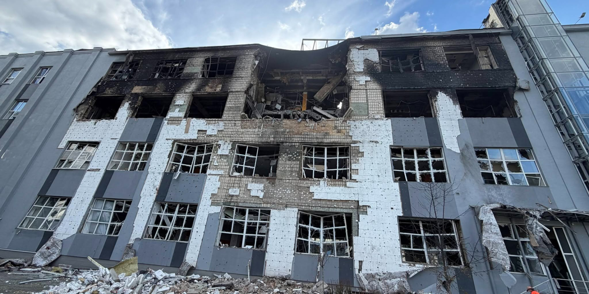 Cosmonova showed the aftermath of the damage to the data center (Photo: Cosmonova: data centers & telecom & software developer)