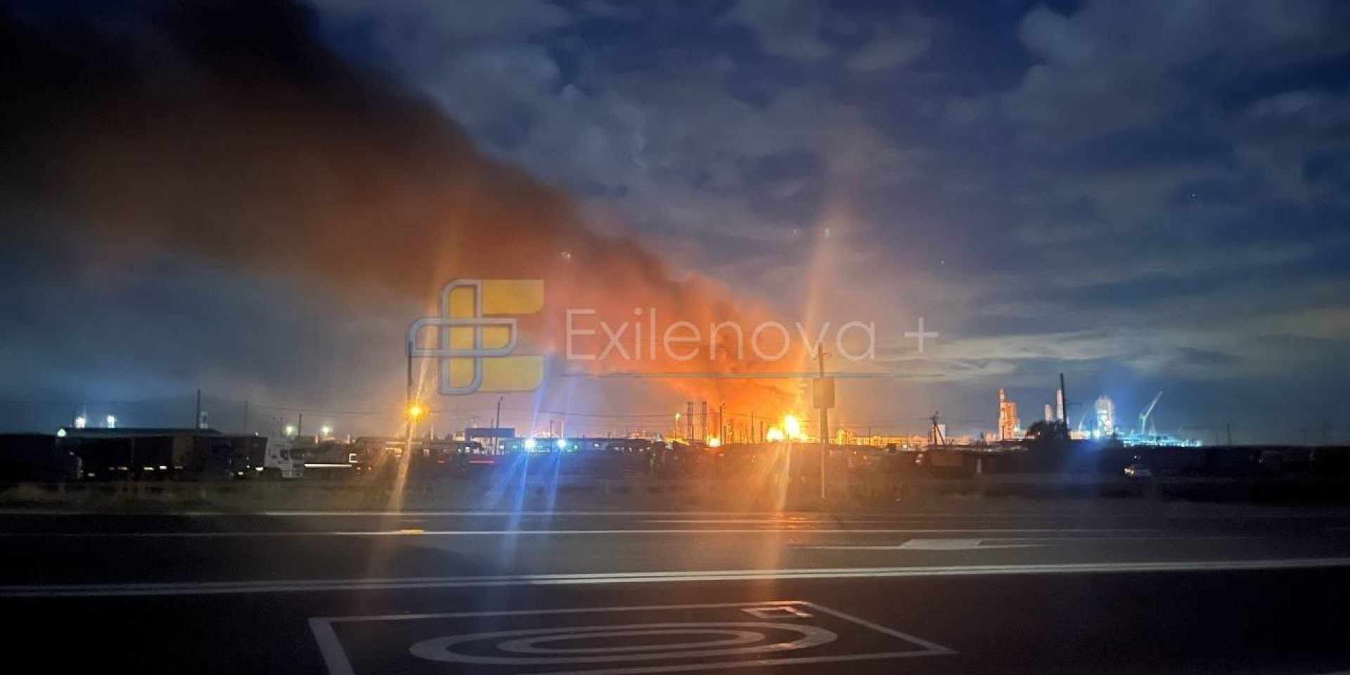 Ukrainian Defense Forces struck the Ilsky Oil Refinery (Photo: Exilenova+ / Telegram)