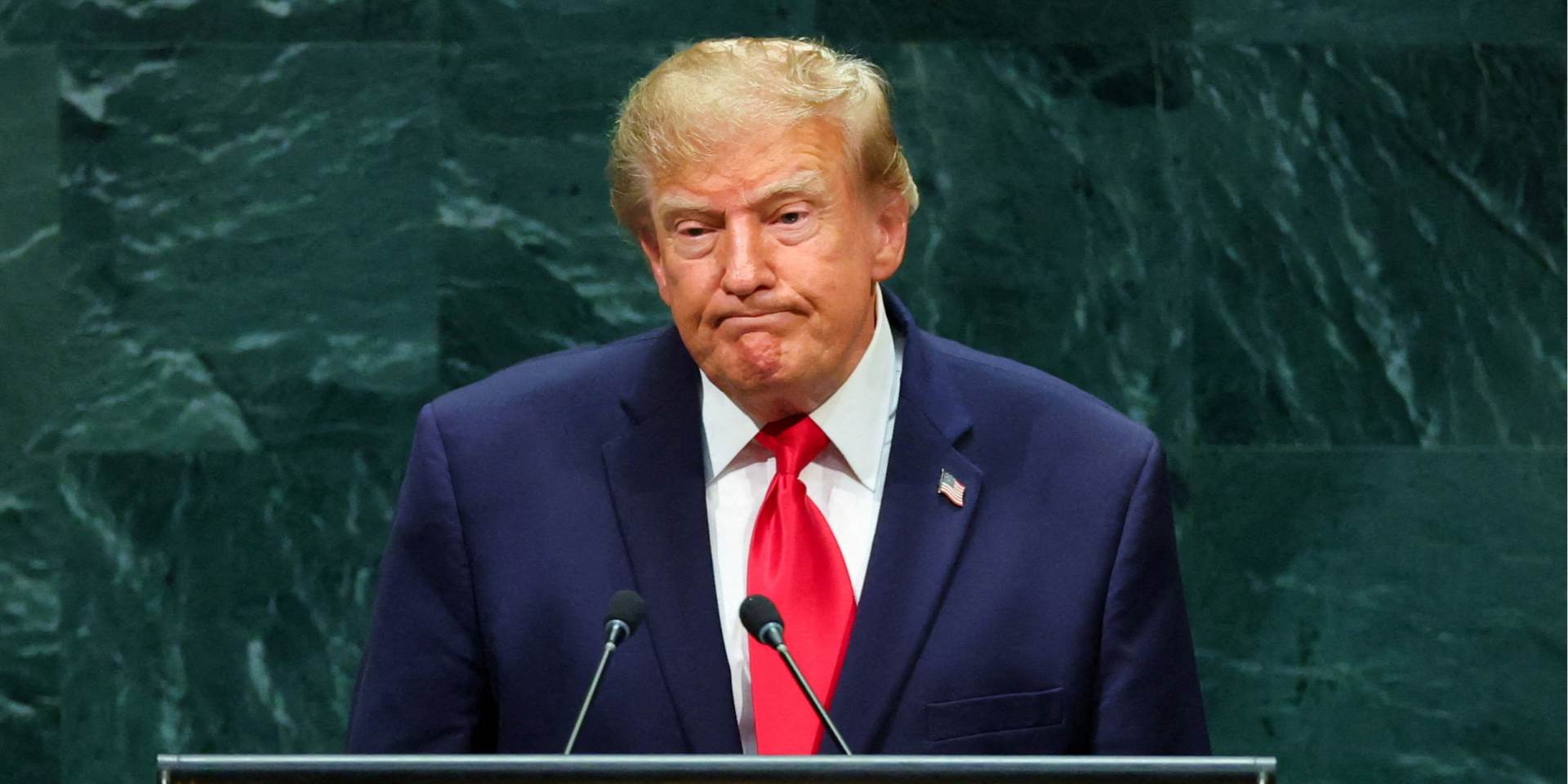 Президент США Дональд Трамп виступає на 81-й сесії Генеральної Асамблеї ООН у Нью-Йорку, 22 вересня 2026 року (Фото: REUTERS/MIKE SEGAR)