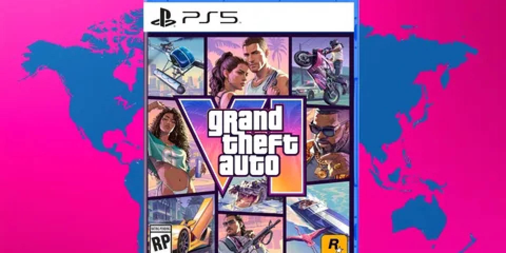 Коробка GTA 6 для PS5 с картой мира (Фото: Rockstar Games)