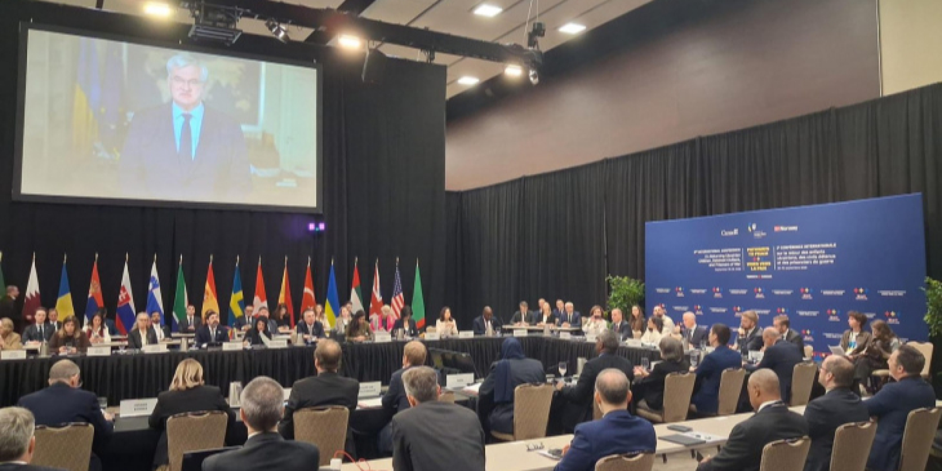 Andrii Sybiha recorded a video address immediately after the Sept. 28 attack on Kyiv, which damaged the building of the National Academy of Sciences of Ukraine. (Photo: Ukraine’s Foreign Ministry)