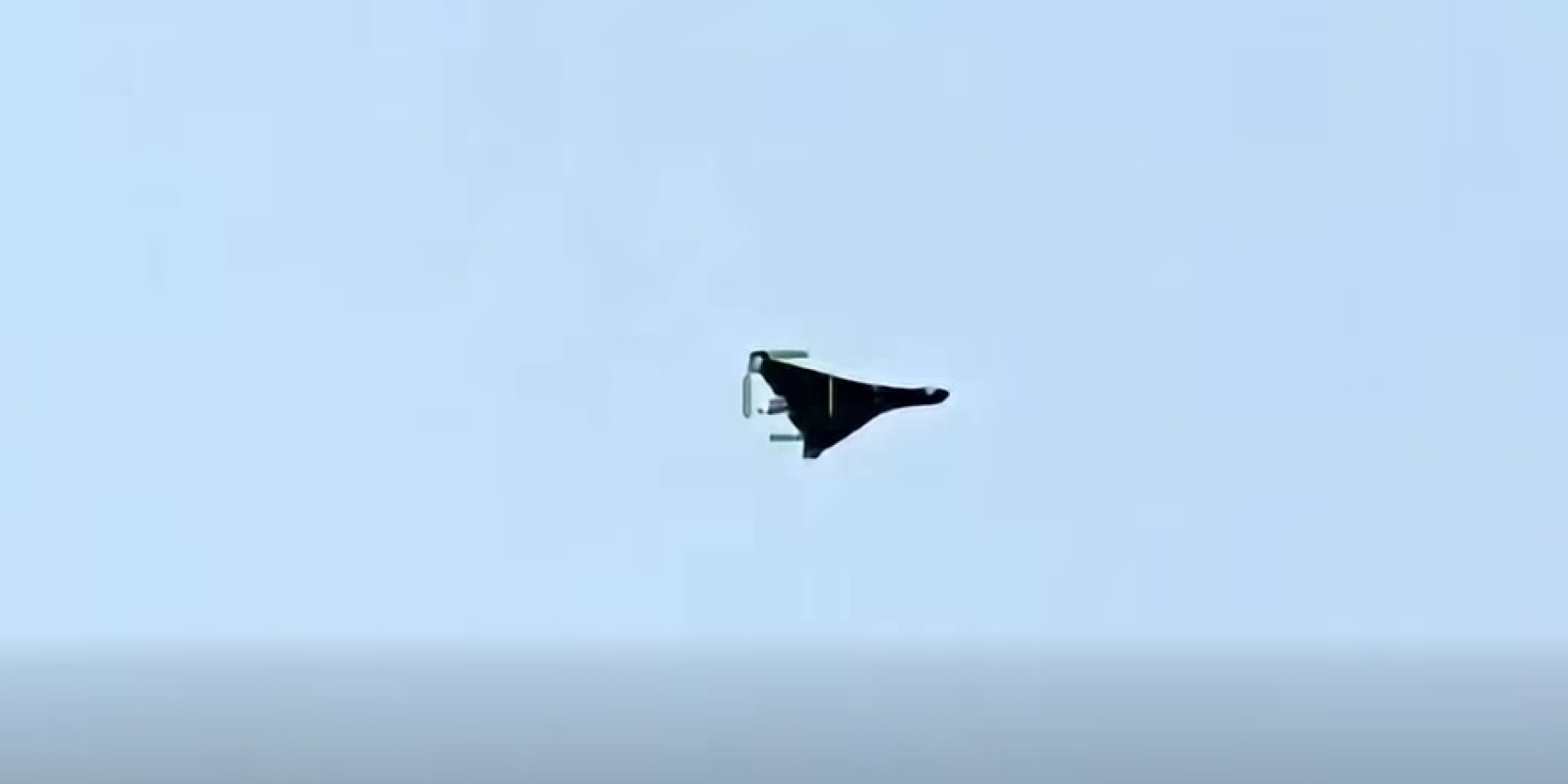 Russian jet-powered drone (Photo: Video screenshot / Serhii Flash / Facebook)