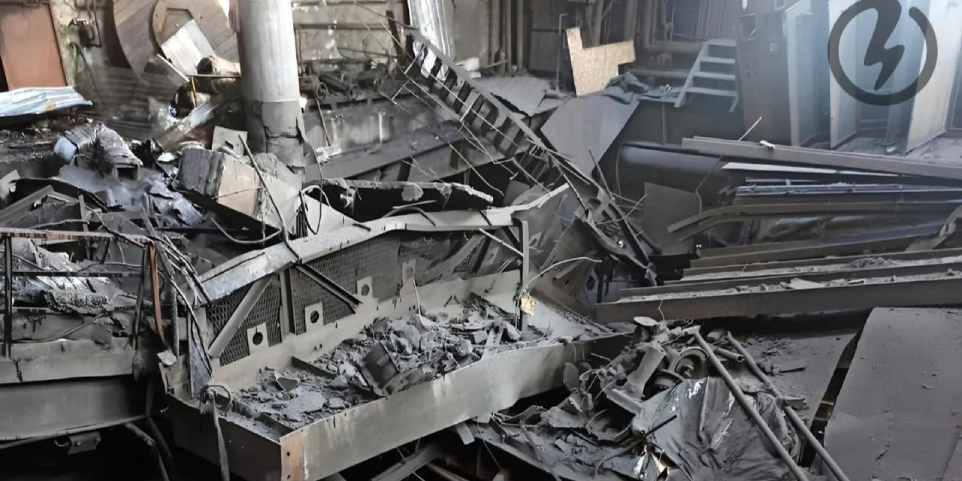 Aftermath of Russia’s Sept. 30 attack on the Trypilska Thermal Power Plant. (Photo: PJSC Centrenergo)