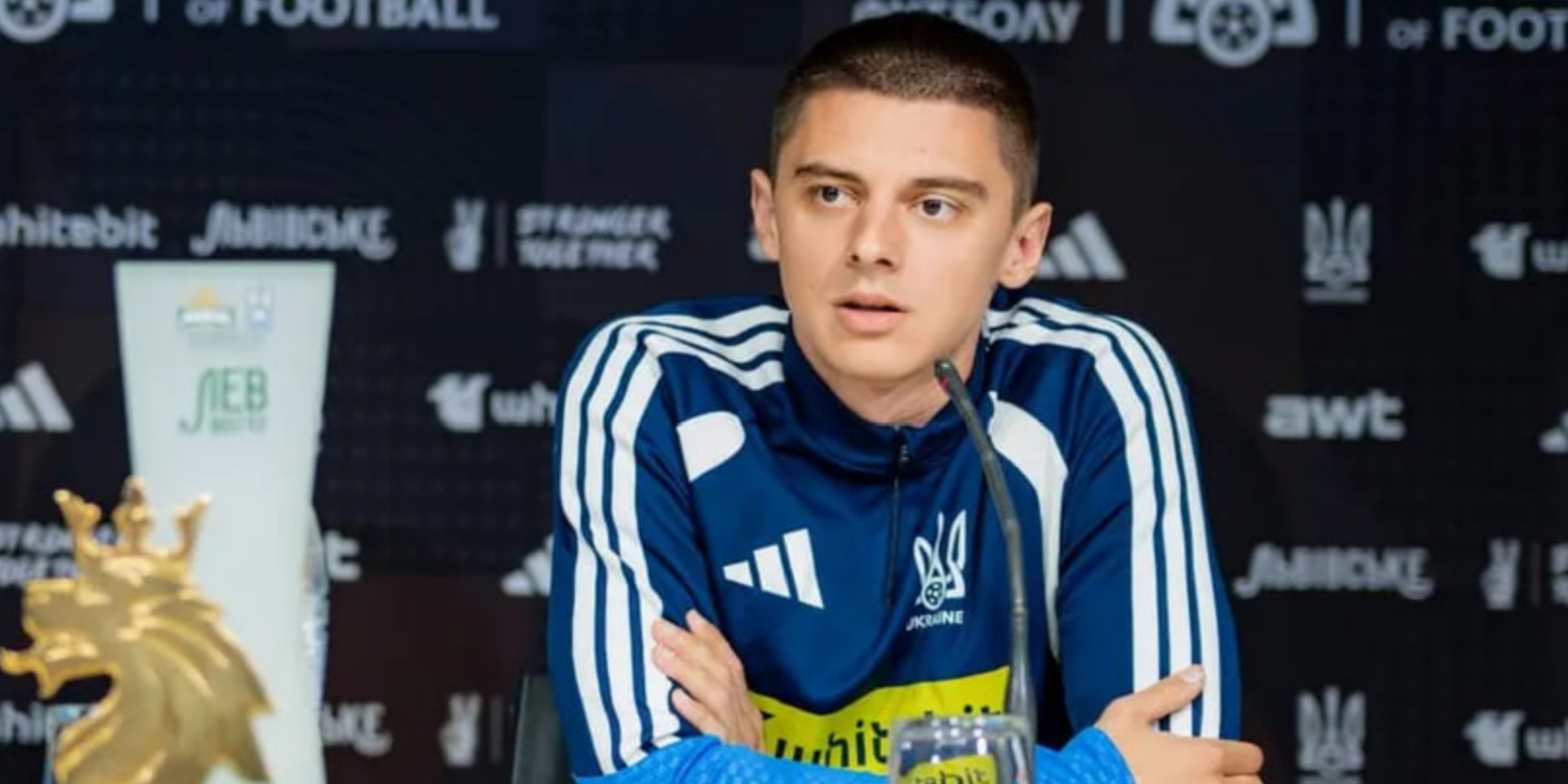 Vitaliy Mykolenko will not play against Northern Ireland. (Photo: УАФ)