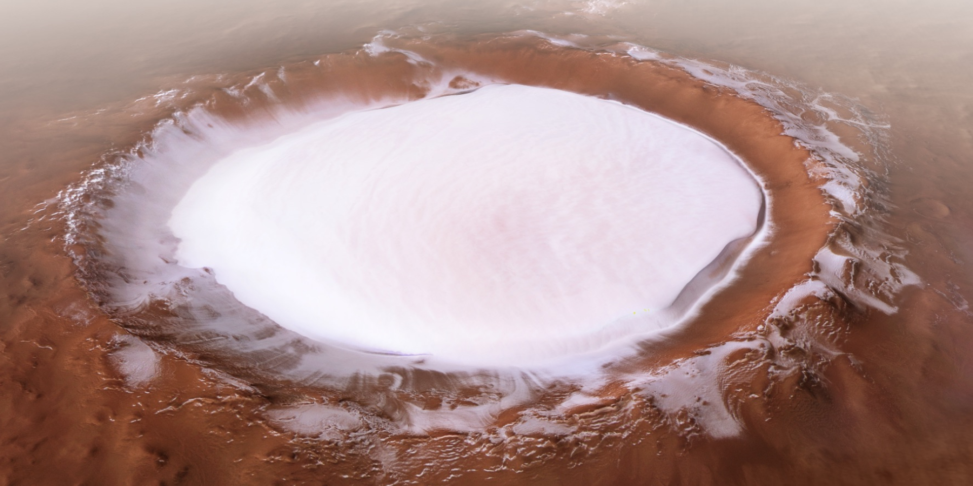 Планетологи из США выяснили, что полярный лед Марса намного чище (Фото: ESA/DLR/FU Berlin)