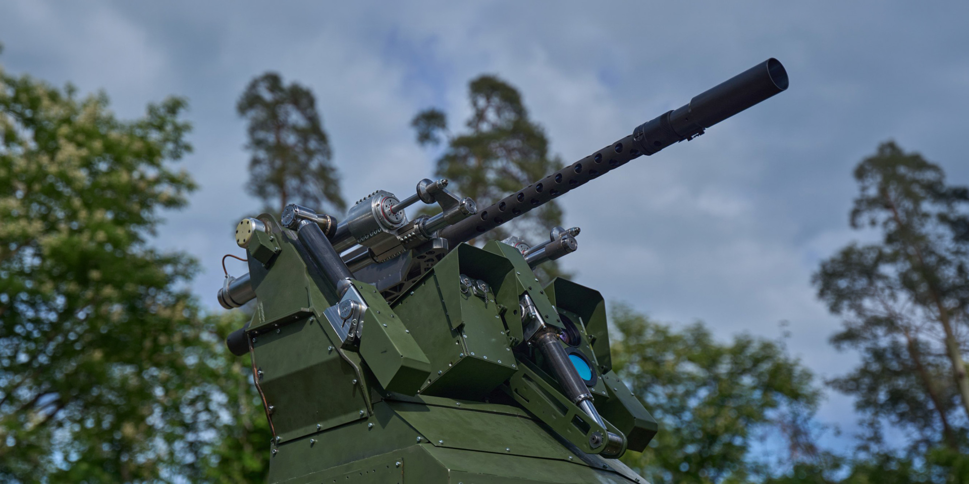 More than dozen of robotic anti-aircraft gun turrets driven by artificial intelligence and computer vision are located near Kyiv (illustrative photo) (Photo: Mykyta Shandyba / United24)