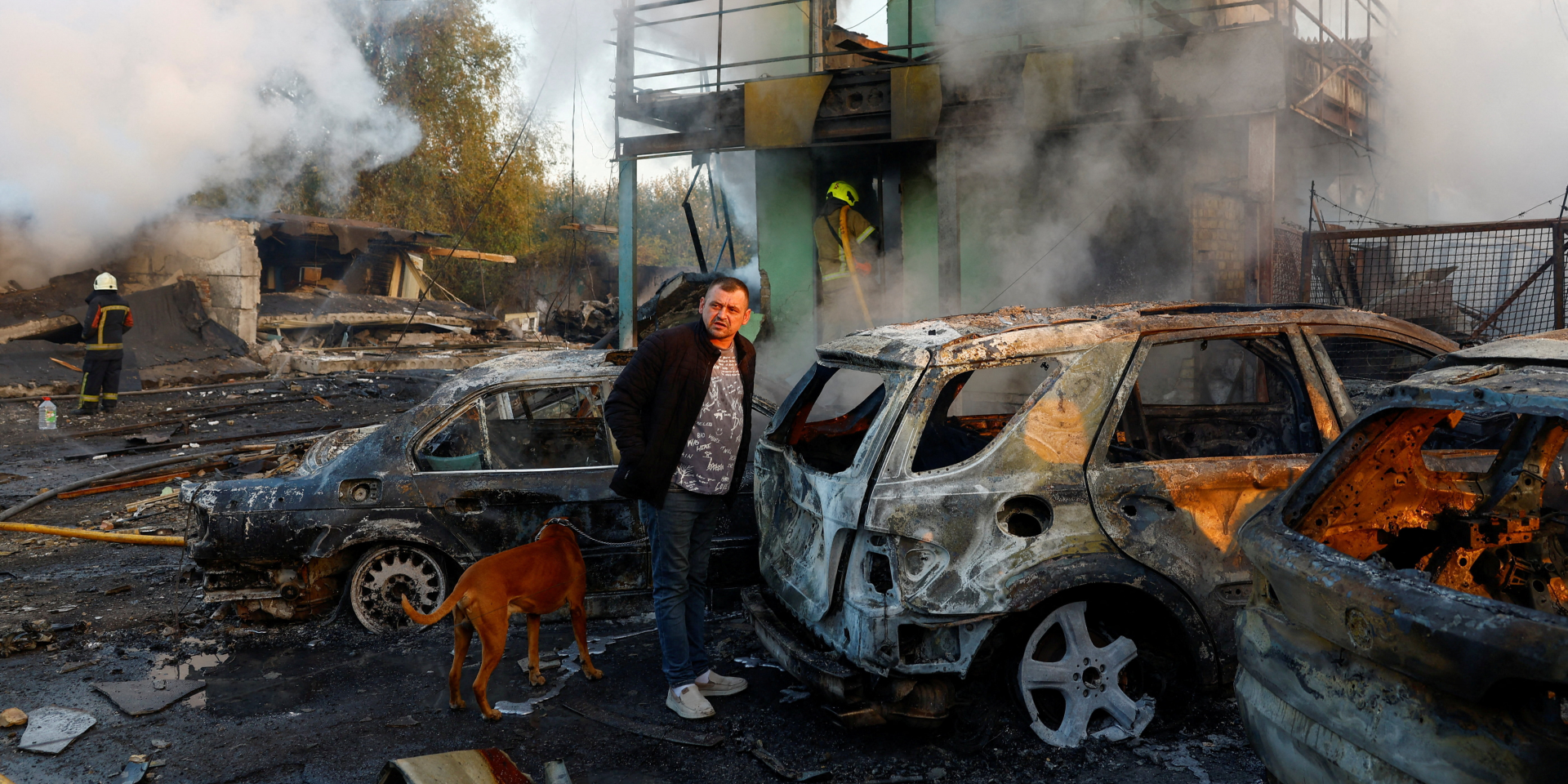The aftermath of Russian mass attack on Kyiv, Oct. 7, 2026 (Photo: REUTERS/Valentyn Ogirenko)