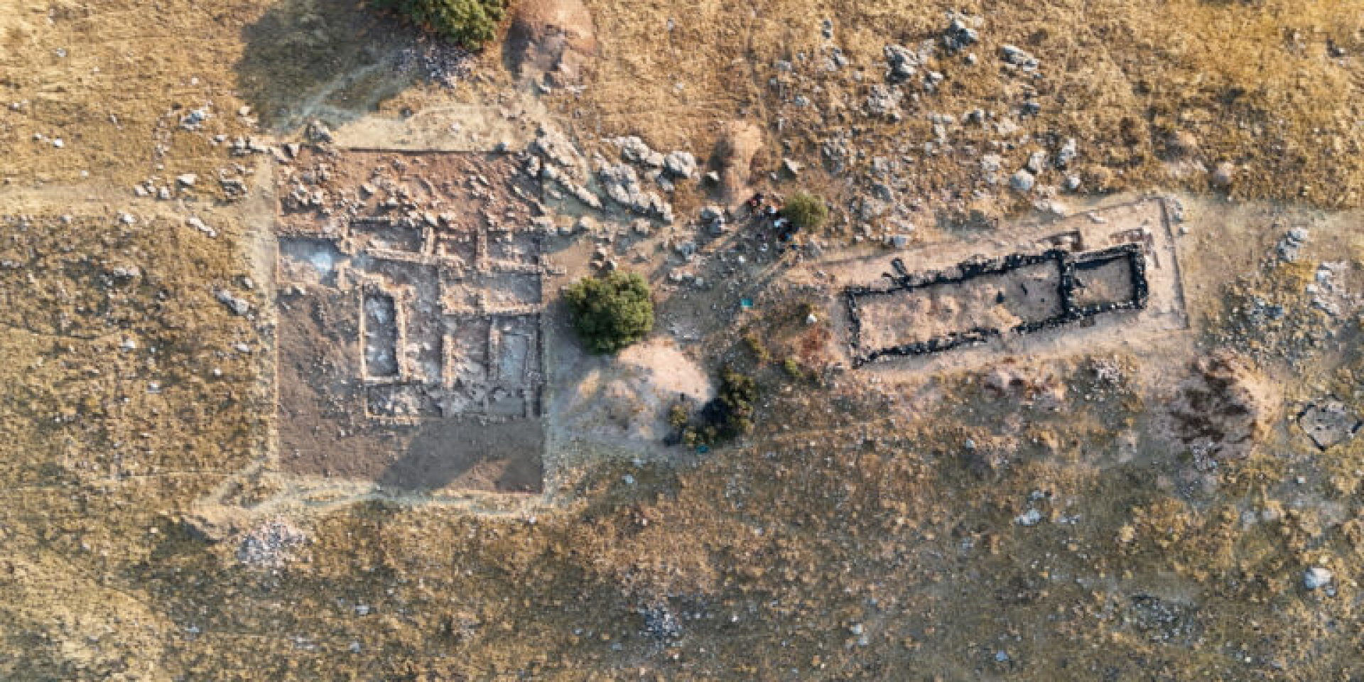 Аэрофотоснимок здания B на Серро-дель-Голлино — крупного сооружения железного века, которое, по мнению археологов, могло служить резиденцией представителей местной элиты (Фото: Diputación de Toledo)