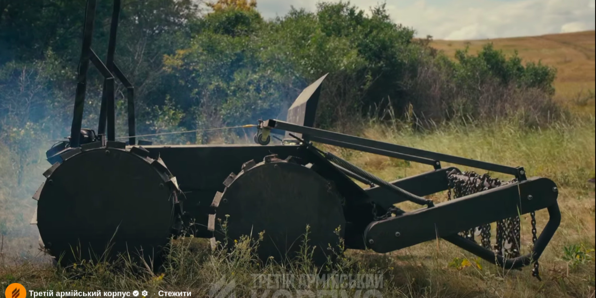 Ground robotic system, used for demining in Vivaldi operation (Photo: Third Army Corps via Facebook)