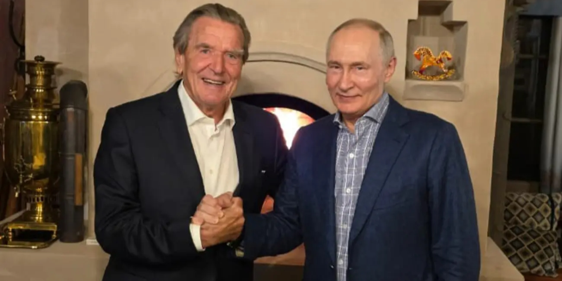 Russian dictator Vladimir Putin and former German Chancellor Gerhard Schröder (Photo: Kremlin)