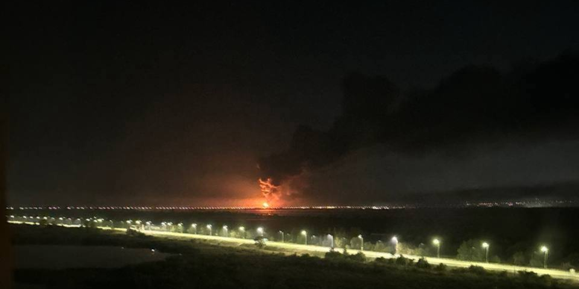 Fire in Rostov-on-Don overnight into October 10 (Photo: Supernova+/Telegram)
