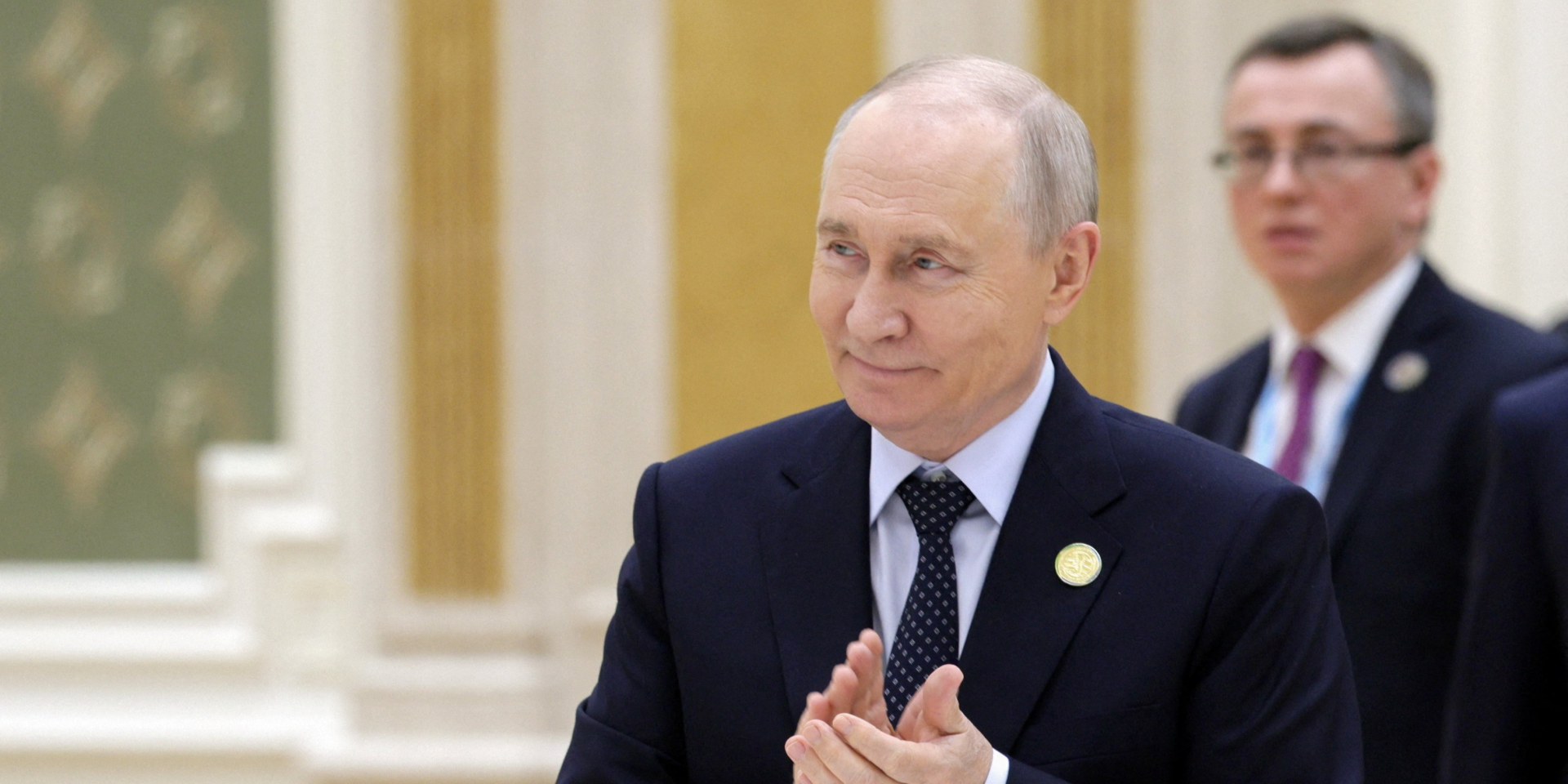 Russian dictator Vladimir Putin in Turkmenistan, October 9, 2026 (Photo: Sputnik/Gavriil Grigorov/Pool via REUTERS)