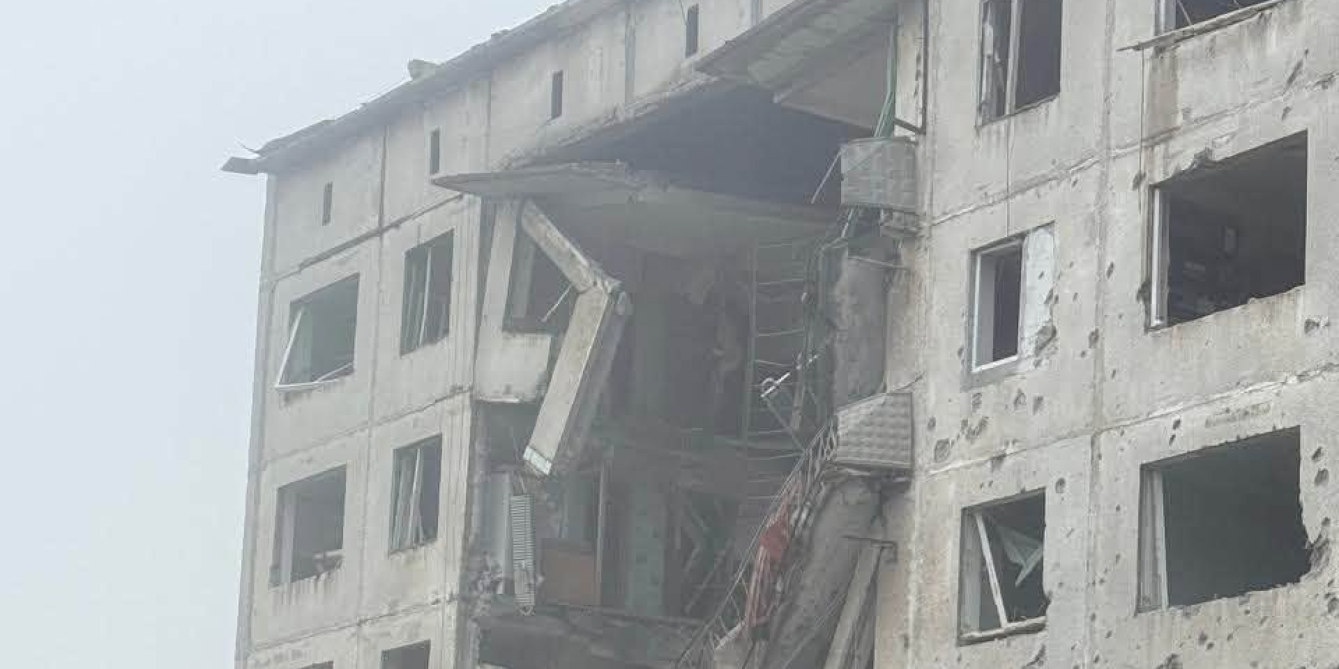 Russia attacked Slovyansk with aerial bombs (Photo: Vadym Lyakh / Facebook)