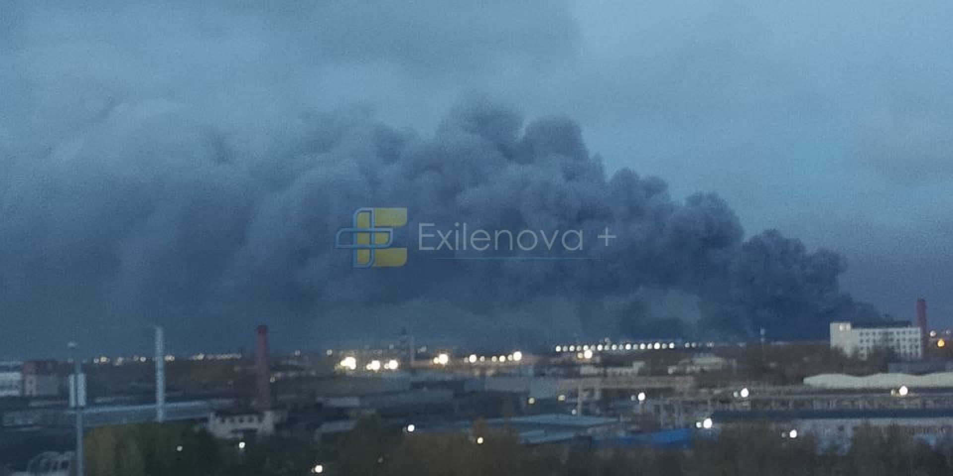 Aftermath of the drone attack on St. Petersburg on October 18 (Photo: Exilenova+ Telegram channel)