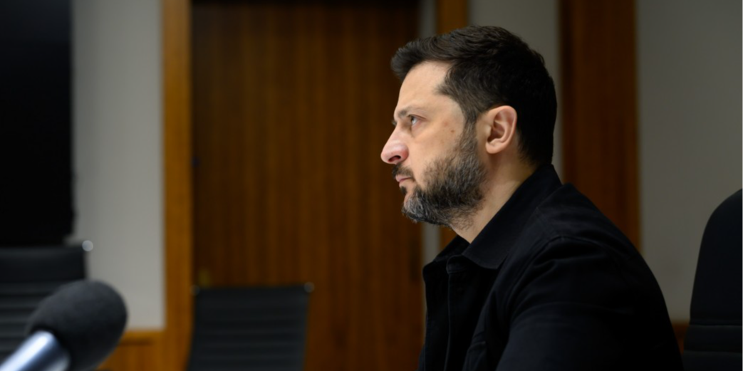 Володимир Зеленський під час онлайн-зустрічі з делегацією Конгресу США (Фото: Офіс президента України)