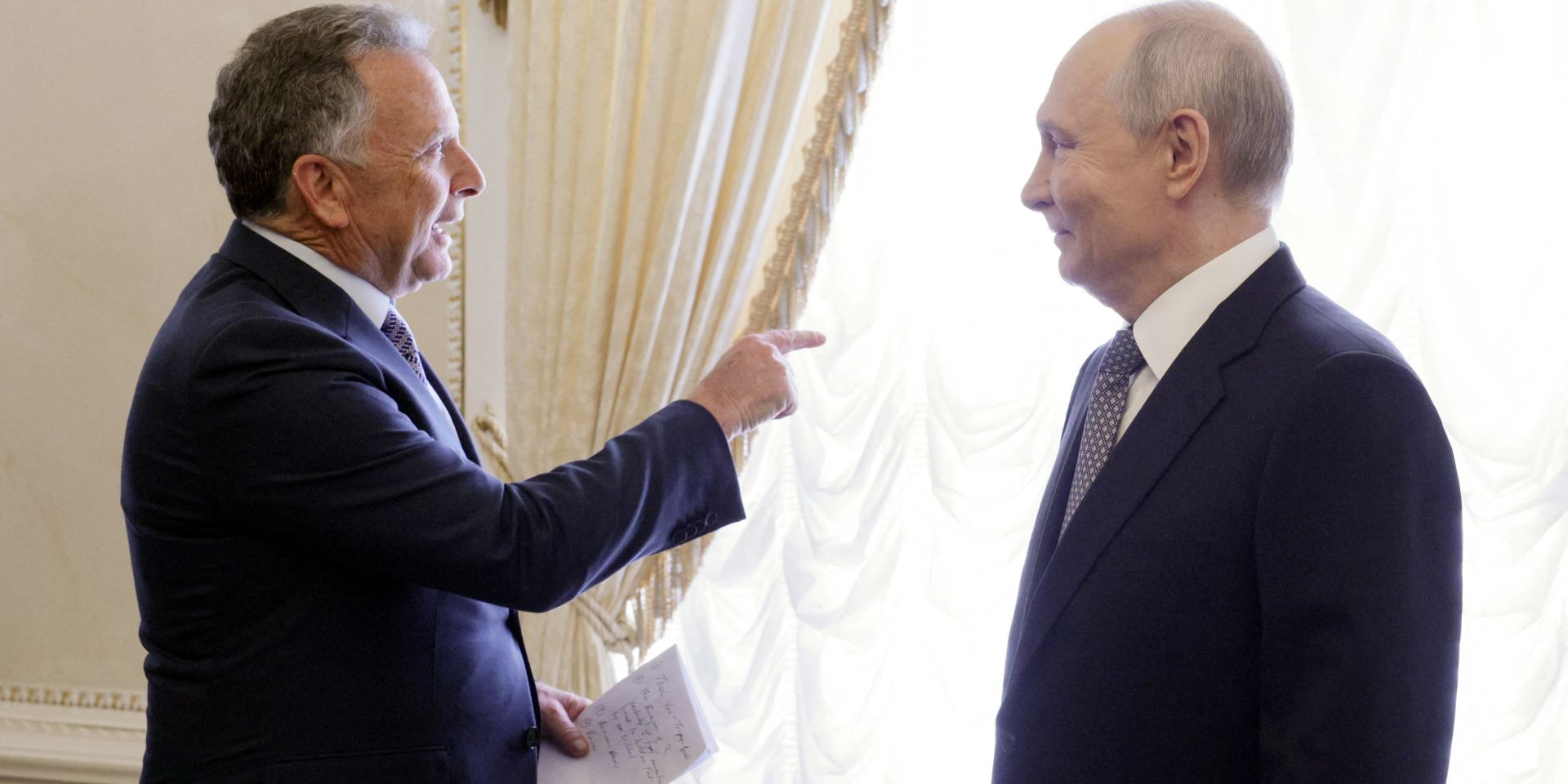 Russian dictator Vladimir Putin painted a fabricated reality of battlefield dominance during his closed-door Saint Petersburg talks with U.S. special envoy Steve Witkoff (Photo: Sputnik/Gavriil Grigorov/Pool via REUTERS)