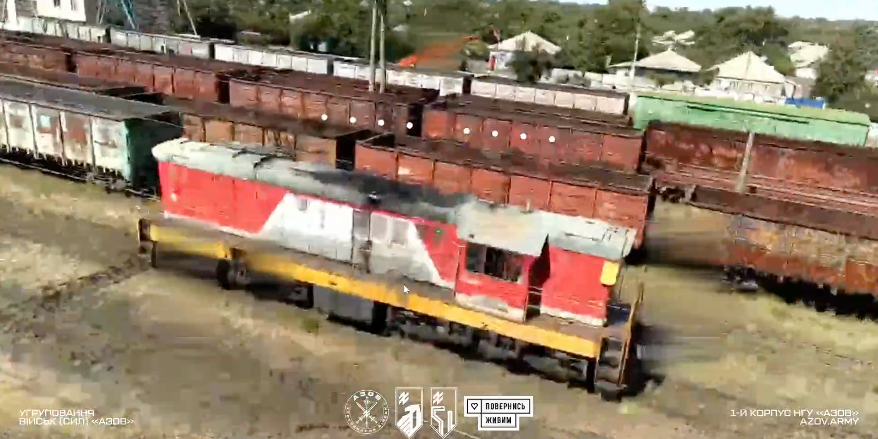 Ukraine’s Azov Brigade has struck more than 100 Russian fuel trains (Photo: Video screenshot / 1st Corps of the Ukrainian National Guard 