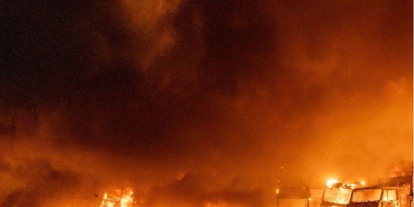 Russian forces struck an industrial facility in Poltava Oblast (file photo) (Photo: Ukrainian State Emergency Service / Telegram)
