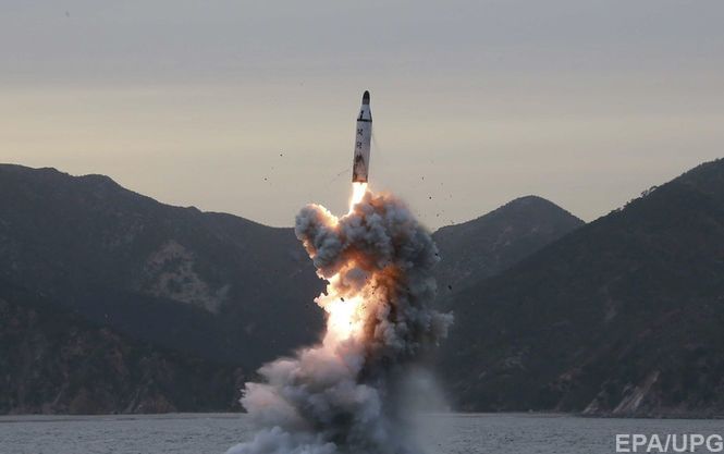 Тестовий запуск північнокорейської ракети морського базування