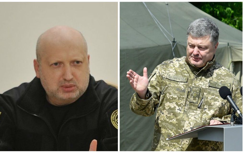 После резонансного заявления Турчинова Порошенко объявил о подготовке законопроекта (Фото: Фото rnbo.gov.ua, president.gov.ua, коллаж НВ)