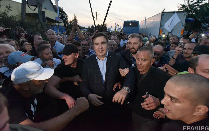 Сторонники Саакашвили провели его через польско-украинскую границу вечером 10 сентября