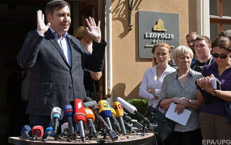 Саакашвили не вернулся в гостиницу во Львове