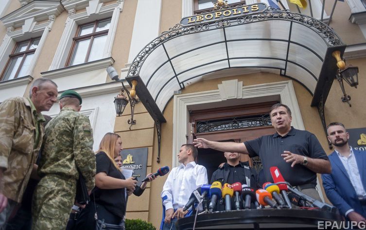 Вечером Саакашвили выступит в Черновцах 