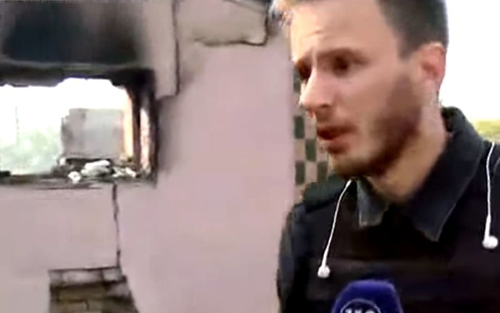 По предварительным данным, в дом попал снаряд к РСЗО (Фото: Скриншот)