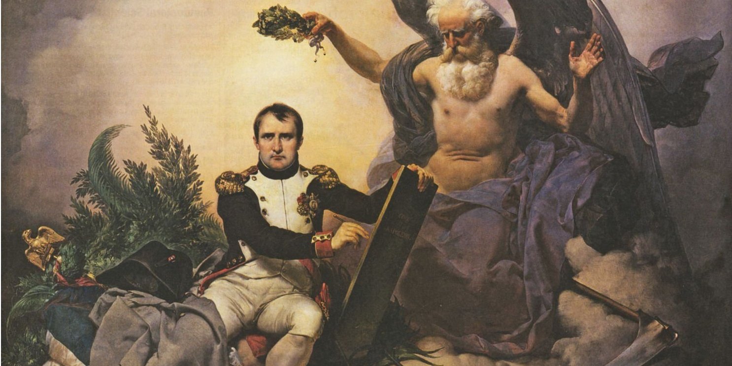 ТВОРЕЦ: Наполеон подписывает кодекс законов. Полотно Жан-Батиста Мозеса, 1833 год (Фото: DR)