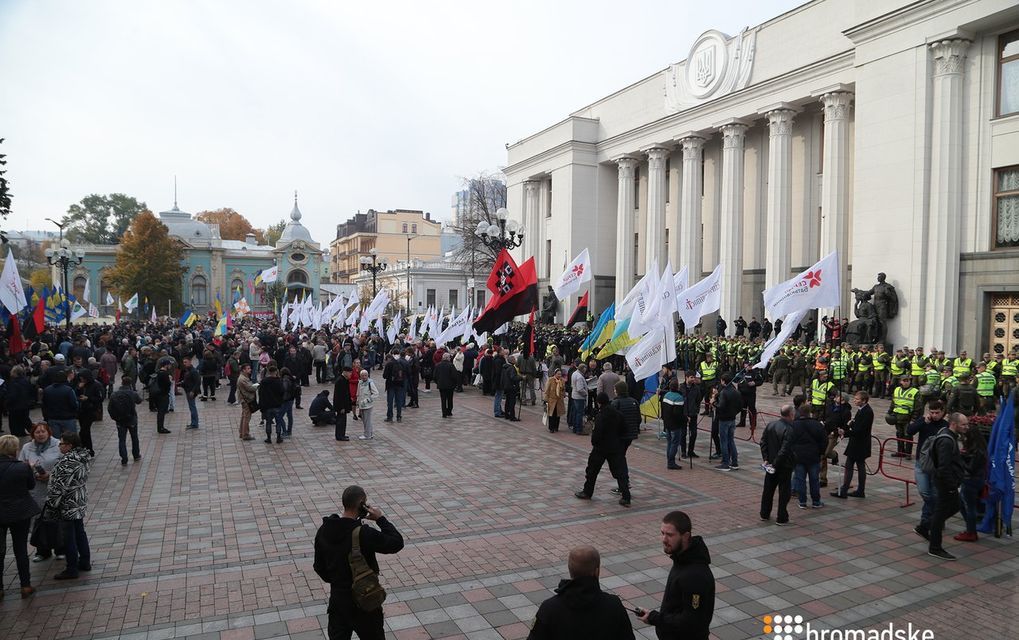 На Грушевского остается движение Саакашвили (Фото: Фото: Громадське)