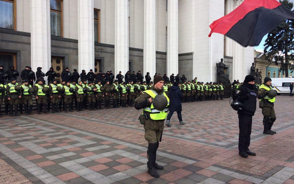 Под ВРУ собирается митинг с участием сторонников Саакашвили (Фото:  Фото: Громадское)