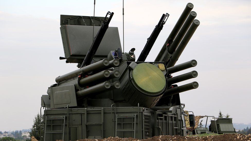 Российская система противовоздушной обороны Панцирь-С1. Сирия, 2015 год