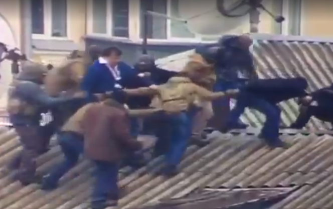 Появилось видео задержания Саакашвили