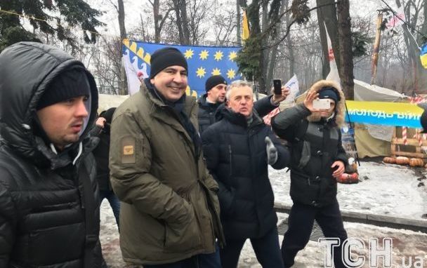 Саакашвили находится в палаточном городке (Фото:  Фото: ТСН )