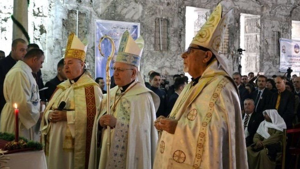 Вперше за роки у храмі відправили різдвяну мессу (Фото: EPA)