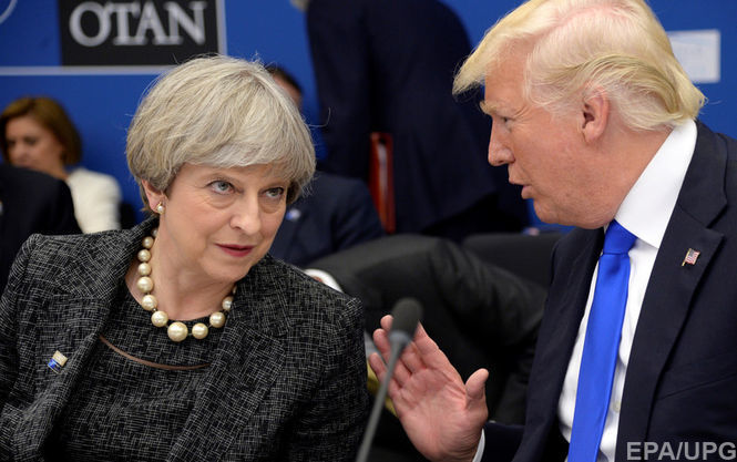 Тереза Мэй и Дональд Трамп
