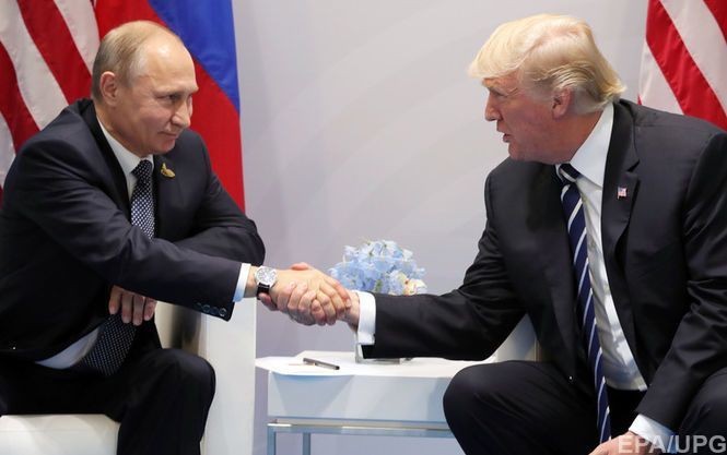 Владимир Путин и Дональд Трамп  провели первые очные переговоры 7 июля 2017 года