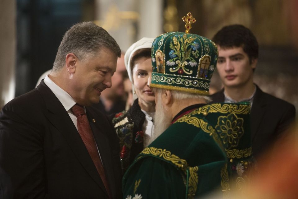 Петр Порошенко посетовал на киевских князей, выступая с речью в поддержку автокефальной церкви в Украине