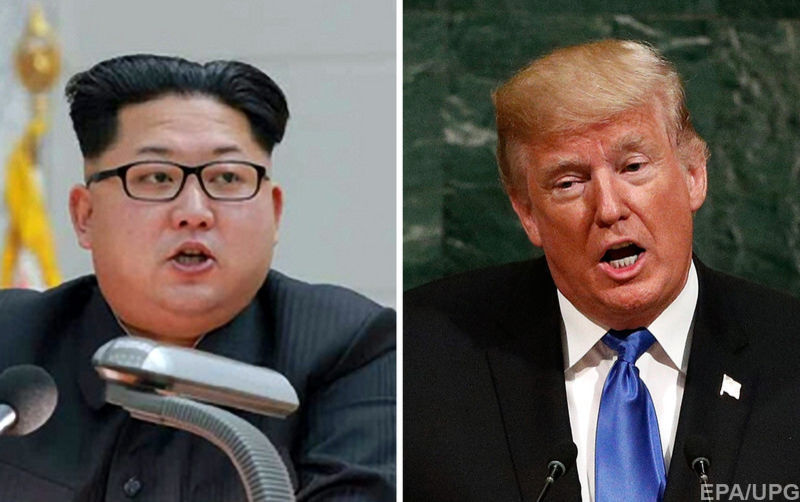 Ким Чен Ын и Дональд Трамп 