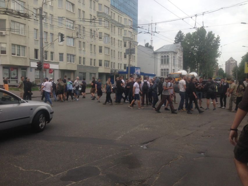  К этому у территория проведения Марша равенства задержали 56 человек  (Фото:  Telegram )