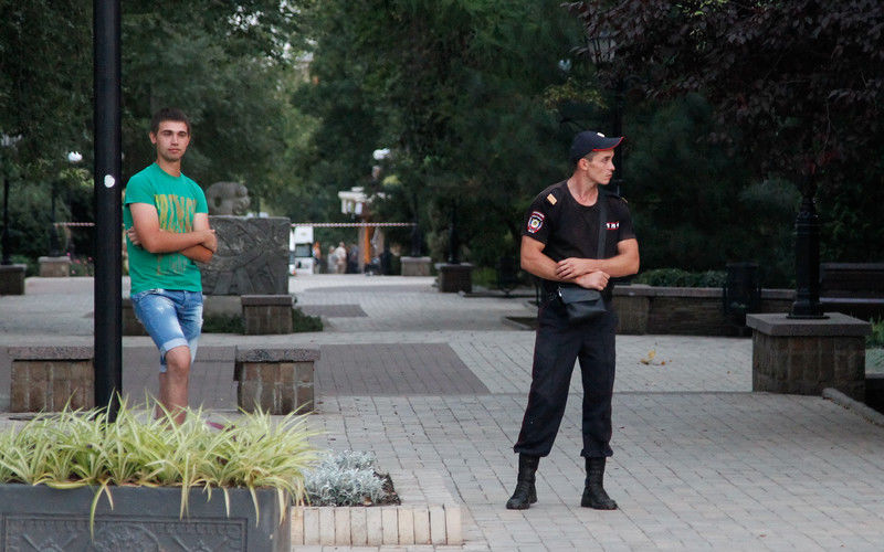Біля місця ліквідації Захарченка