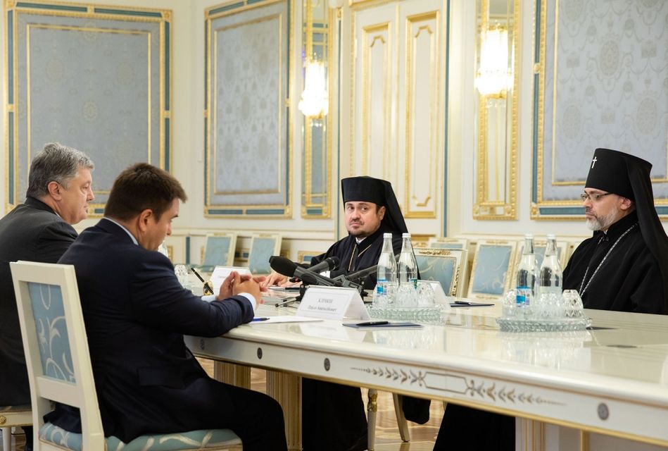Встреча Порошенко и Климкина с экзархами Вселенского патриарха Варфоломея 17 сентября  (Фото: Фото: @poroshenko)