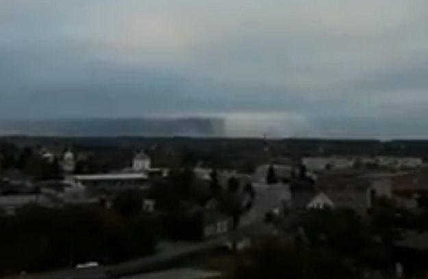 Генштаб: Детонируют боеприпасы к стрелковому вооружению (Фото: Скриншот видео)